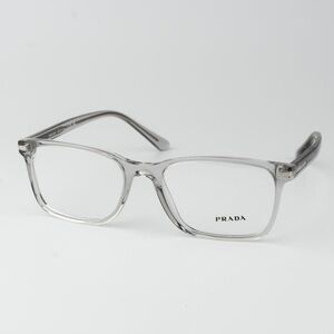 Prada Women Eyeglasses Crystal Grey Square Unisex PR14WV U431O1 BRAND NEW